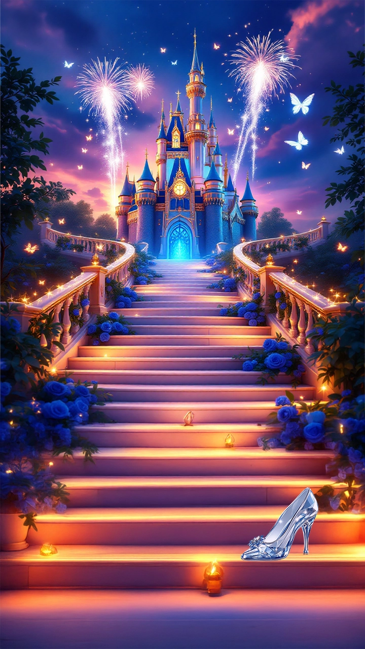 Preview invitación Miss XV VIP — temática Cinderella