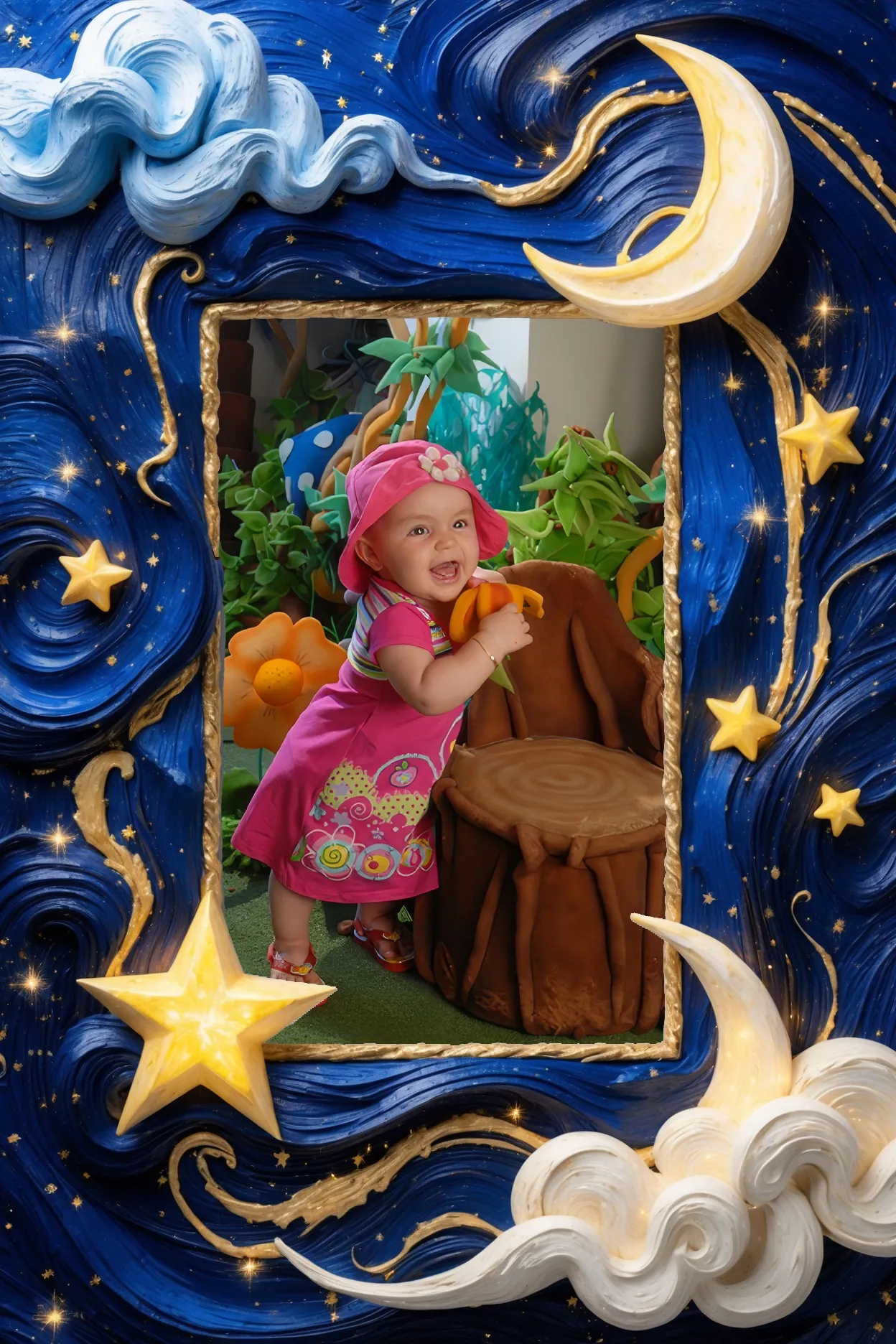 bebe-vestido-rosa-luna-estrellas